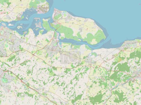 Photo for Swale, non metropolitan district of England - Great Britain. Open Street Map - Royalty Free Image