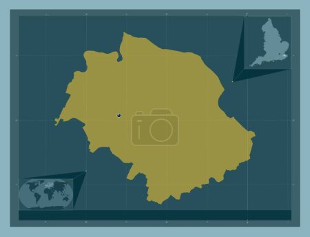 Photo for Swale, non metropolitan district of England - Great Britain. Solid color shape. Corner auxiliary location maps - Royalty Free Image