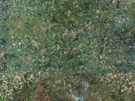 Téléchargez les photos : Test Valley, district non métropolitain d'Angleterre - Grande-Bretagne. Carte satellite haute résolution - en image libre de droit