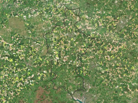 Téléchargez les photos : Test Valley, district non métropolitain d'Angleterre - Grande-Bretagne. Carte satellite basse résolution - en image libre de droit