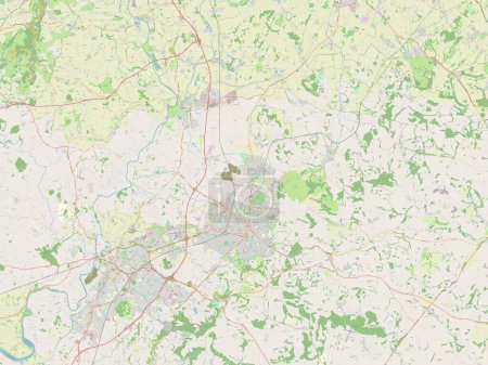 Foto de Tewkesbury, distrito no metropolitano de Inglaterra - Gran Bretaña. Mapa de calle abierto - Imagen libre de derechos