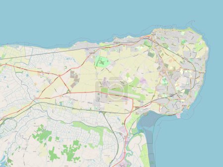 Photo for Thanet, non metropolitan district of England - Great Britain. Open Street Map - Royalty Free Image