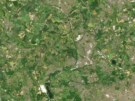Téléchargez les photos : Three Rivers, district non métropolitain d'Angleterre - Grande-Bretagne. Carte satellite basse résolution - en image libre de droit