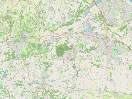 Foto de Tonbridge y Malling, distrito no metropolitano de Inglaterra Gran Bretaña. Mapa de calle abierto - Imagen libre de derechos