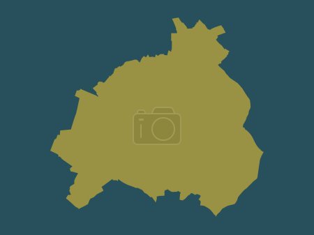 Photo for Walsall, unitary authority of England - Great Britain. Solid color shape - Royalty Free Image