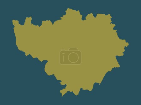 Photo for Warwick, non metropolitan district of England - Great Britain. Solid color shape - Royalty Free Image