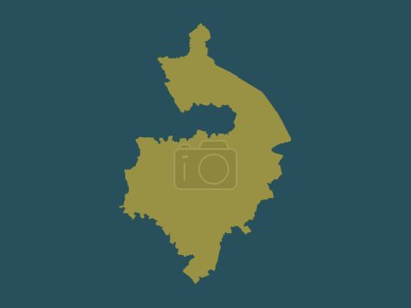 Photo for Warwickshire, administrative county of England - Great Britain. Solid color shape - Royalty Free Image