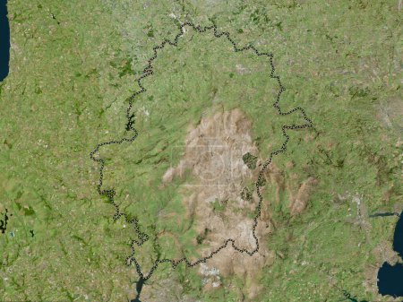 Foto de West Devon, distrito no metropolitano de Inglaterra Gran Bretaña. Mapa de satélite de alta resolución - Imagen libre de derechos