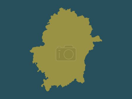 Photo for West Devon, non metropolitan district of England - Great Britain. Solid color shape - Royalty Free Image