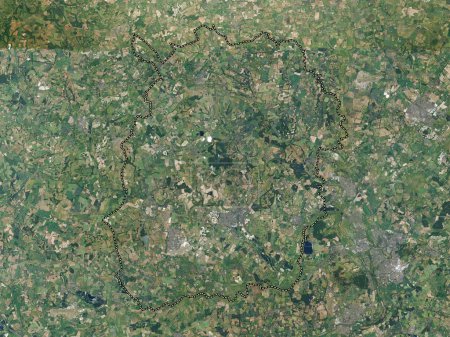 Foto de West Oxfordshire, distrito no metropolitano de Inglaterra Gran Bretaña. Mapa de satélite de alta resolución - Imagen libre de derechos