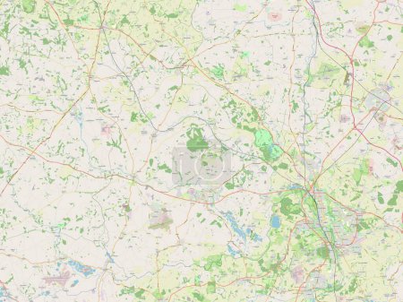 Foto de West Oxfordshire, distrito no metropolitano de Inglaterra Gran Bretaña. Mapa de calle abierto - Imagen libre de derechos