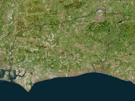 Téléchargez les photos : West Sussex, comté administratif d'Angleterre - Grande-Bretagne. Carte satellite haute résolution - en image libre de droit