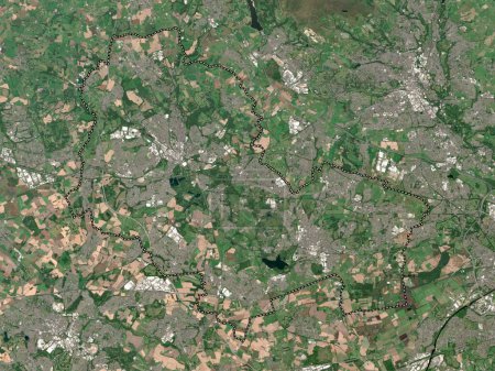 Foto de Wigan, autoridad unitaria de Inglaterra Gran Bretaña. Mapa satelital de baja resolución - Imagen libre de derechos