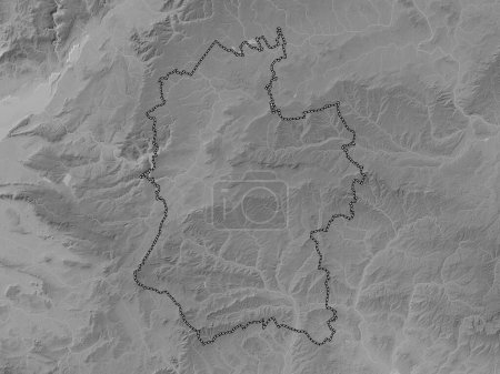Photo for Wiltshire, administrative county of England - Great Britain. Grayscale elevation map with lakes and rivers - Royalty Free Image