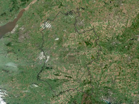 Foto de Wiltshire, condado administrativo de Inglaterra - Gran Bretaña. Mapa satelital de baja resolución - Imagen libre de derechos