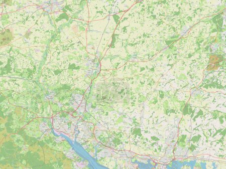 Foto de Winchester, distrito no metropolitano de Inglaterra - Gran Bretaña. Mapa de calle abierto - Imagen libre de derechos