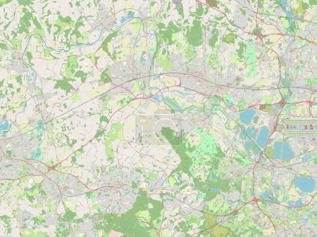 Photo for Windsor and Maidenhead, metropolitan district of England - Great Britain. Open Street Map - Royalty Free Image