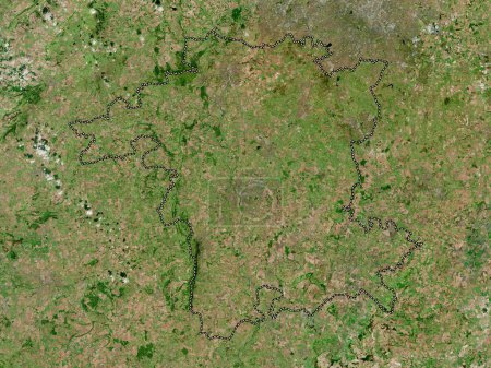 Téléchargez les photos : Worcestershire, comté administratif d'Angleterre - Grande-Bretagne. Carte satellite haute résolution - en image libre de droit