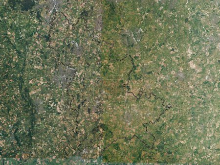 Foto de Wychavon, distrito no metropolitano de Inglaterra Gran Bretaña. Mapa de satélite de alta resolución - Imagen libre de derechos