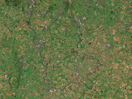 Photo for Wychavon, non metropolitan district of England - Great Britain. Low resolution satellite map - Royalty Free Image