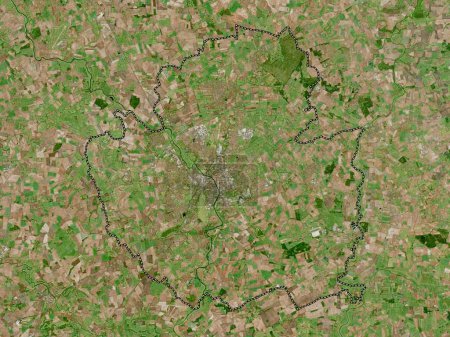 Photo for York, unitary authority  of England - Great Britain. High resolution satellite map - Royalty Free Image