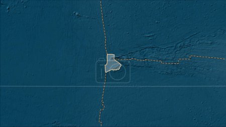 Téléchargez les photos : Emplacements des tremblements de terre à proximité de la plaque tectonique des Galapagos plus grande que magnitude 6,5 enregistrée depuis le début du 17ème siècle sur la carte physique de l'altitude dans la projection cylindrique (oblique) Patterson - en image libre de droit