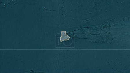 Téléchargez les photos : Forme de la plaque tectonique Galapagos sur la carte d'élévation de style Wiki dans la projection cylindrique (oblique) Patterson - en image libre de droit