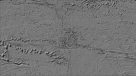 Téléchargez les photos : Plaque tectonique Juan Fernandez et limites des plaques adjacentes sur la carte d'élévation à bille dans la projection cylindrique (oblique) Patterson - en image libre de droit