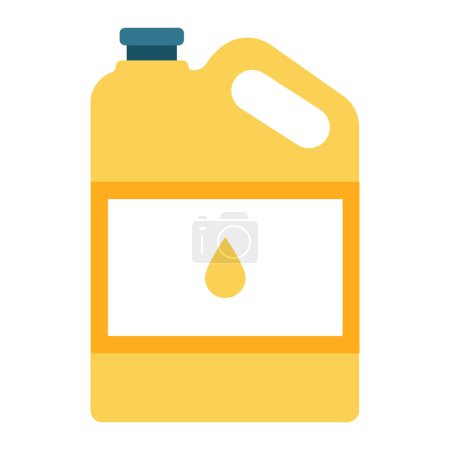 Ilustración de Icono de bote de aceite. Ilustración plana - Imagen libre de derechos