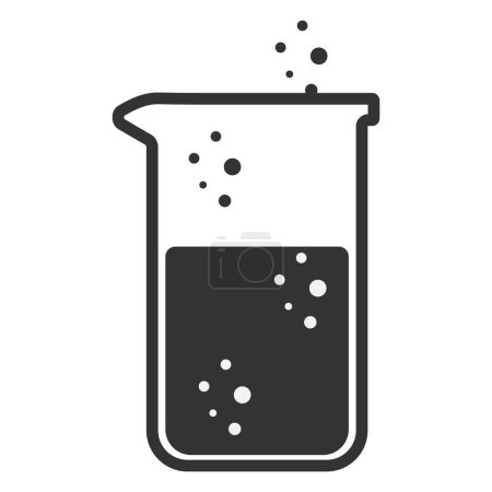 Photo for Lab flask icon. Vector illustration - Royalty Free Image