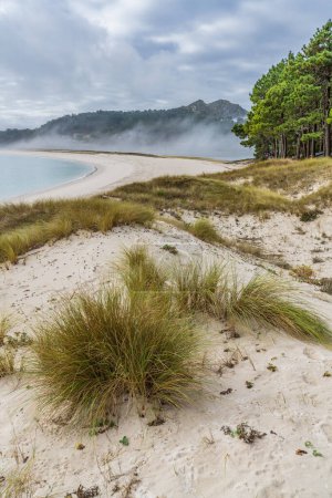 Foto de Hermosa playa de Rodas, en las Islas Cies en Galicia, España. Foto de alta calidad - Imagen libre de derechos