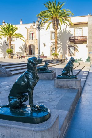Foto de Las Palmas, Spain, December 21, 2022. Plaza Mayor de Santa Ana in Las Palmas, Gran Canaria, Spain. High quality photo - Imagen libre de derechos