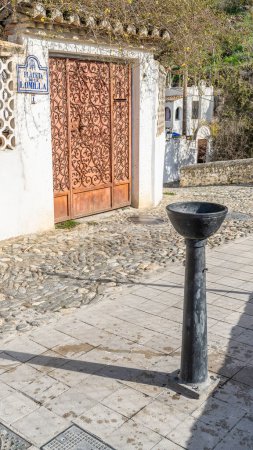 Photo for Granada, Spain, February 14, 2024. Sacromonte neighborhood in the city of Granada. High quality photo - Royalty Free Image