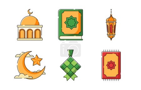 Flat Eid al Fitr Icon Collection