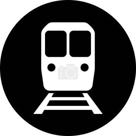 Subway icon as sign for web page design of passenger transport