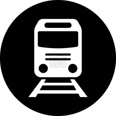 Train icon as sign for web page design of passenger transportation transport