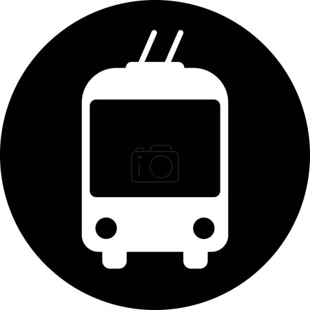 Obus-Symbol als Zeichen für die Gestaltung der Webseite des Personenverkehrs