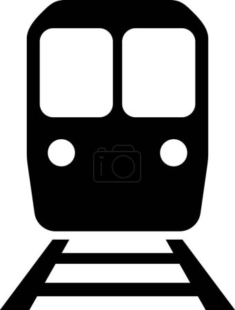 Flat subway icon as symbol for web page design of passenger transportation transport