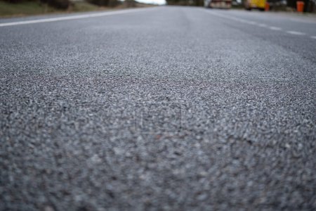 Photo for Close-up of new asphalt road. - Royalty Free Image