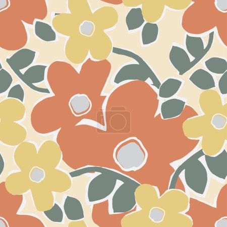 Téléchargez les illustrations : SEAMLESS FLORAL DITSY PRINT AND PATTERN VECTOR CAN BE USE IN GIRLS AND WOMEN WEAR - en licence libre de droit