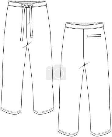 Illustration for JOGGERS FLAT DESIGN VECTOR - Royalty Free Image