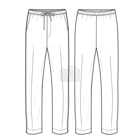 Ilustración de Pantalones vector ilustración fondo - Imagen libre de derechos