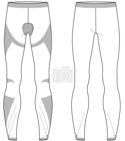 Illustration for Tight or leggings vector illustration - Royalty Free Image