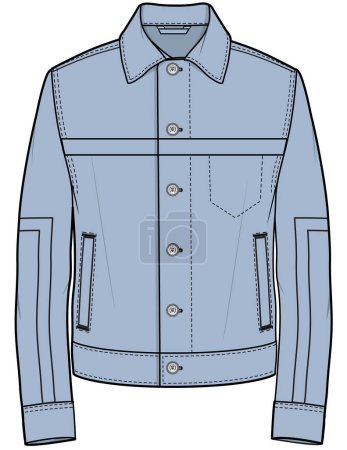 Illustration for Jacket vector illustration background - Royalty Free Image