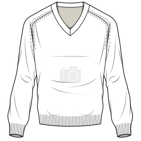 Illustration for Sweater vector illustration background - Royalty Free Image