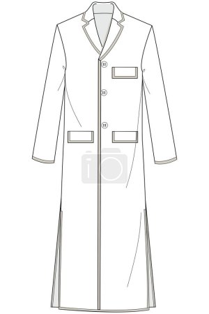 Téléchargez les illustrations : Illustration vectorielle du manteau fond - en licence libre de droit