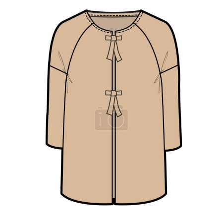 Illustration for KIDS GIRL DRESS FLAT - Royalty Free Image