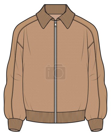 Illustration for Vector illustration of modern jacket - Royalty Free Image