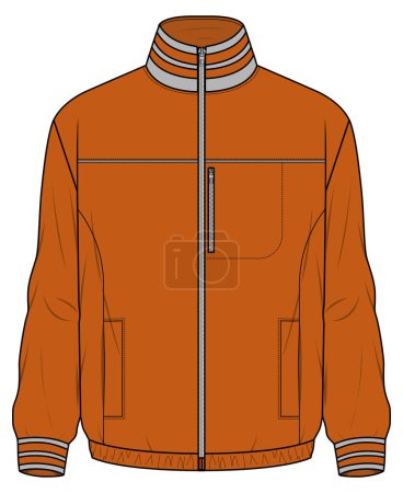 Illustration for Vector illustration of a man's jacket - Royalty Free Image