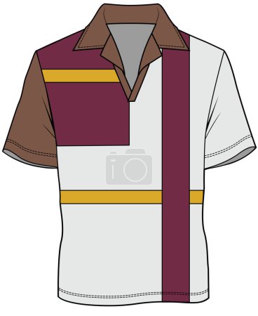 Ilustración de Vector ilustración de la camisa de un hombre - Imagen libre de derechos